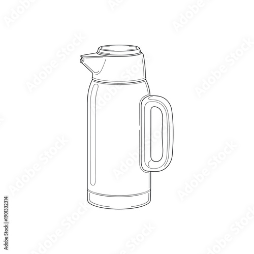 empty glass bottle isolated