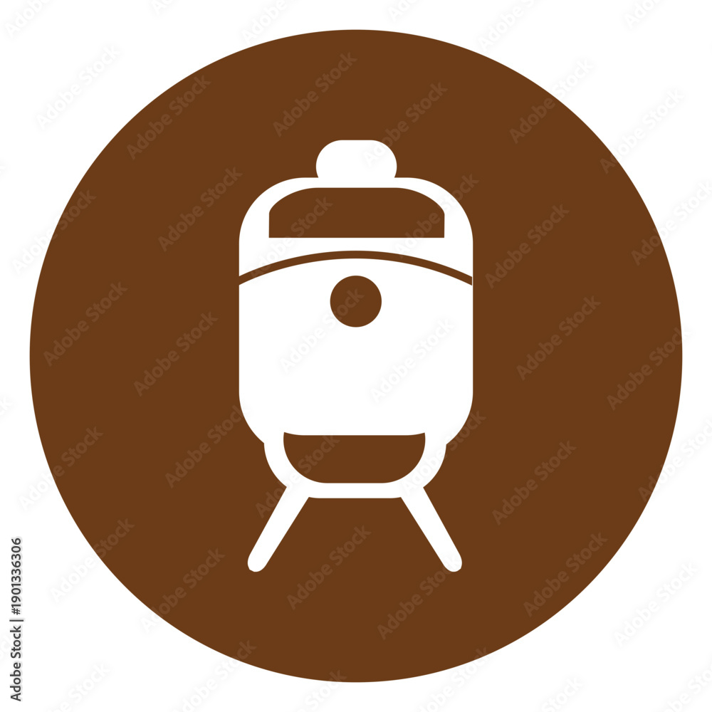 Obraz premium Train station icon
