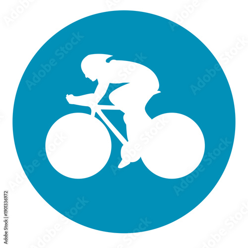 Bmx racing circle icon