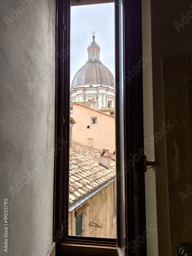 view from window, Rome, travel in Italy