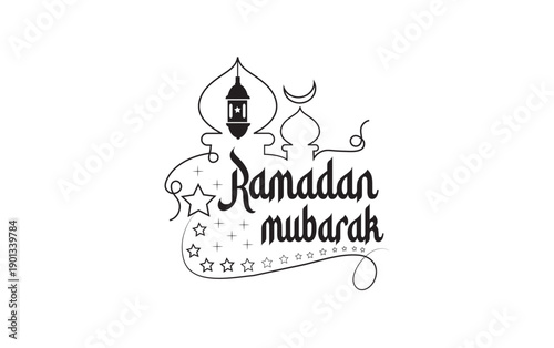 Ramadan kareem typography design