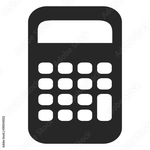 Flat calculator icon
