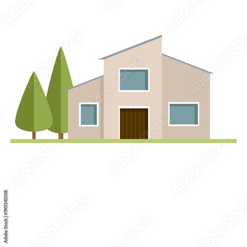 Building modern city house