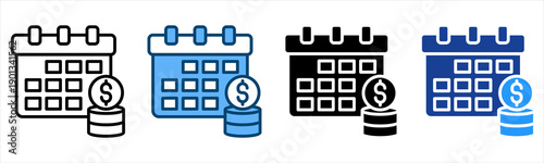 Calender Icon Multiple Style Vector Collection   