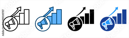 Marketing Icon Multiple Style Vector Collection   