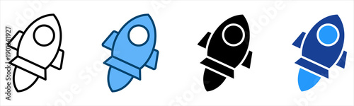 Startup Icon Multiple Style Vector Collection   