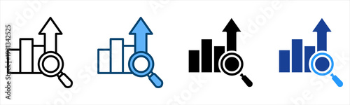 Analysis Icon Multiple Style Vector Collection   