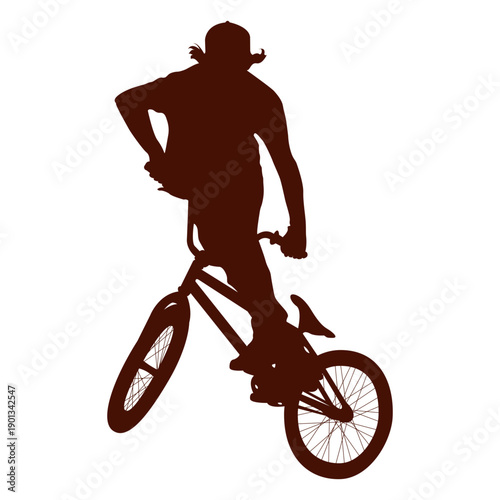 Freestyle bike extreme jump