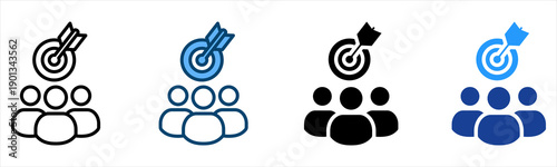 Target Icon Multiple Style Vector Collection   