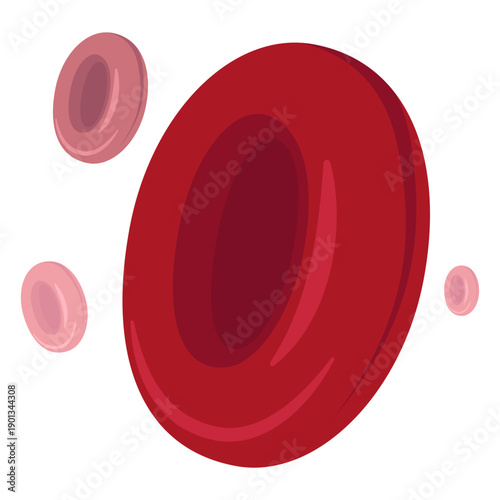 Red blood cells illustration