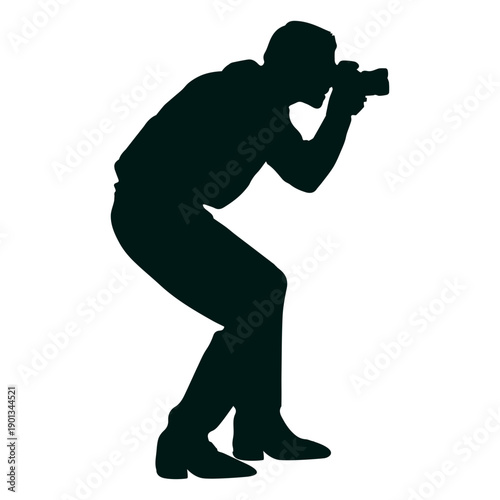 Man taking photo silhouette