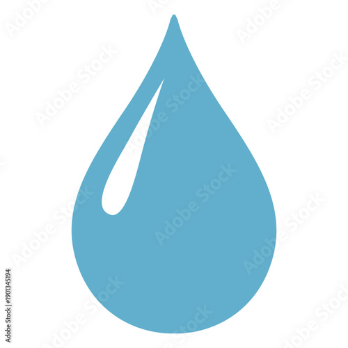 Waterdrop sharp glimpse up illustration