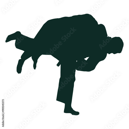 Judo throwing  Harai goshi