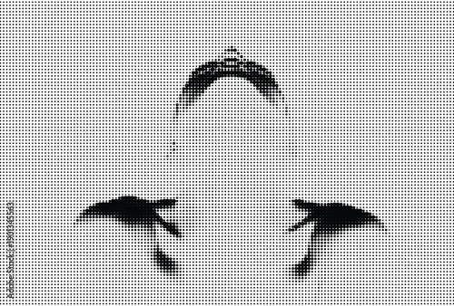 Dynamic illustration of people in a vibrant halftone style, conveying energy and movement