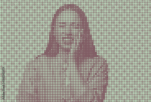 Retro collage of people's faces in a classic halftone dot style, promoting a vintage feel