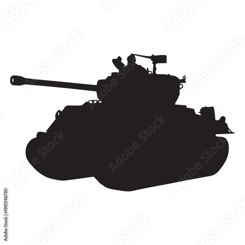 Tank armoured vehicle silhouette