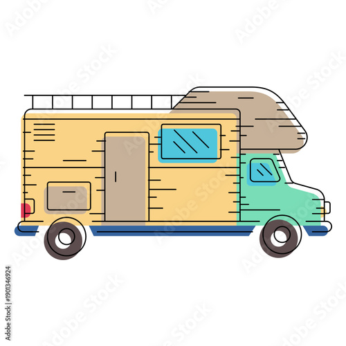 Camper van illustration