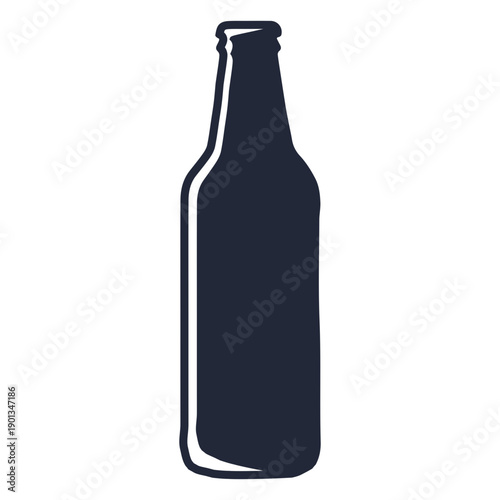 Steinie beer bottle silhouette