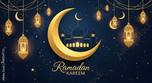 Elegant islamic banner design template. Special sale promotion modern style for ramadan kareem