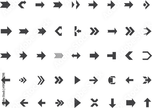 Business growth concepts and directional arrows for strategic planning and development