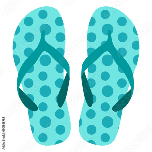 Dots pattern flip flops
