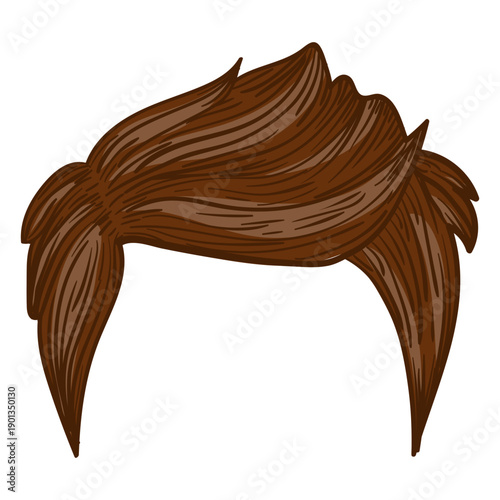 Men hair style illustration