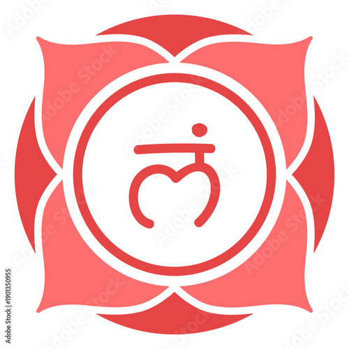 Root chakra circle symbol
