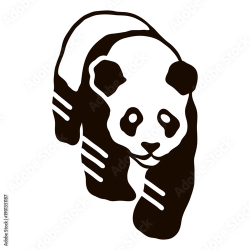 Panda spot muzzle ear fat doodle animal