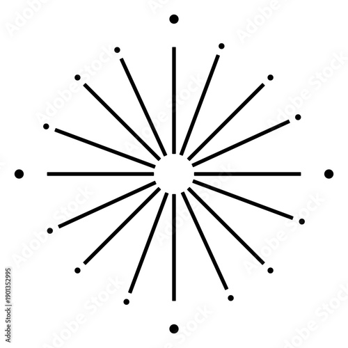 New year firework sparks stroke