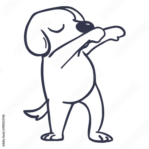 Dog dancing dance stroke