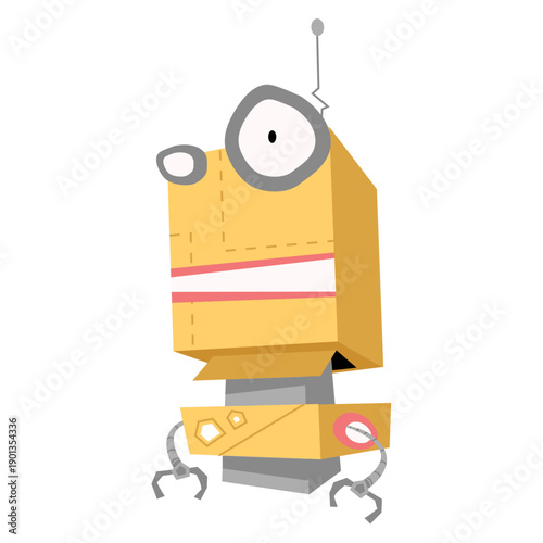 Robot box eye antenna sketch