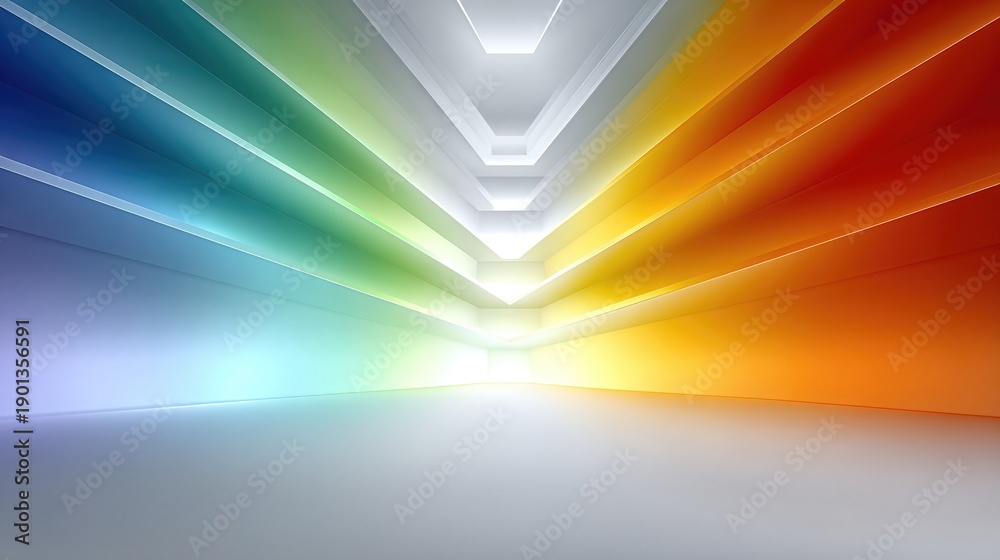 Fototapeta premium Bright Minimal Background With Color Gradient and Open Space for Creative Design and Artwork