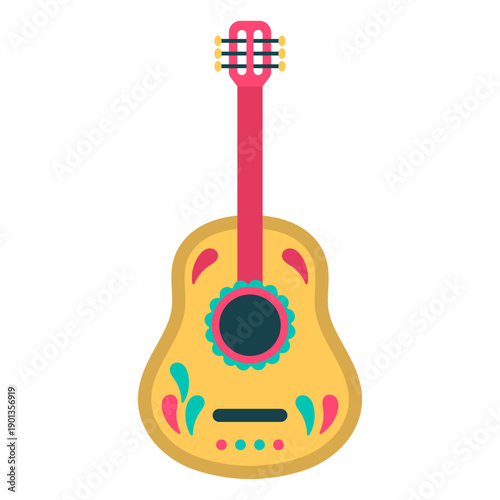 Cute flat guitar