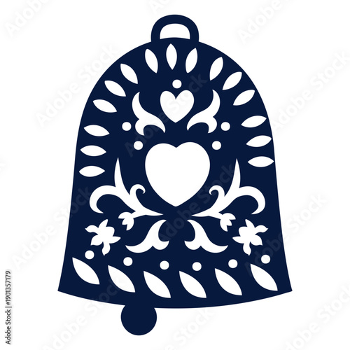 Bell detailed silhouette