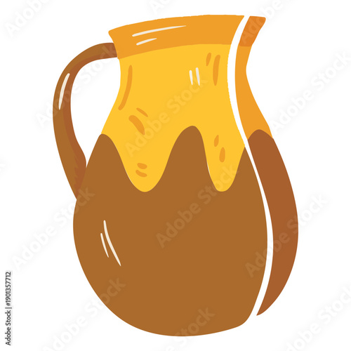 Farm jug pot icon