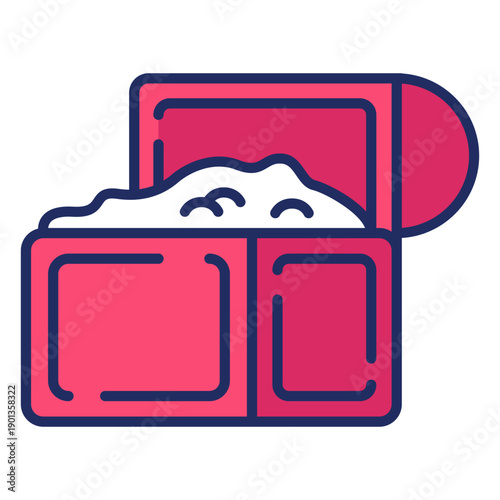 Treasure chest pirate flat