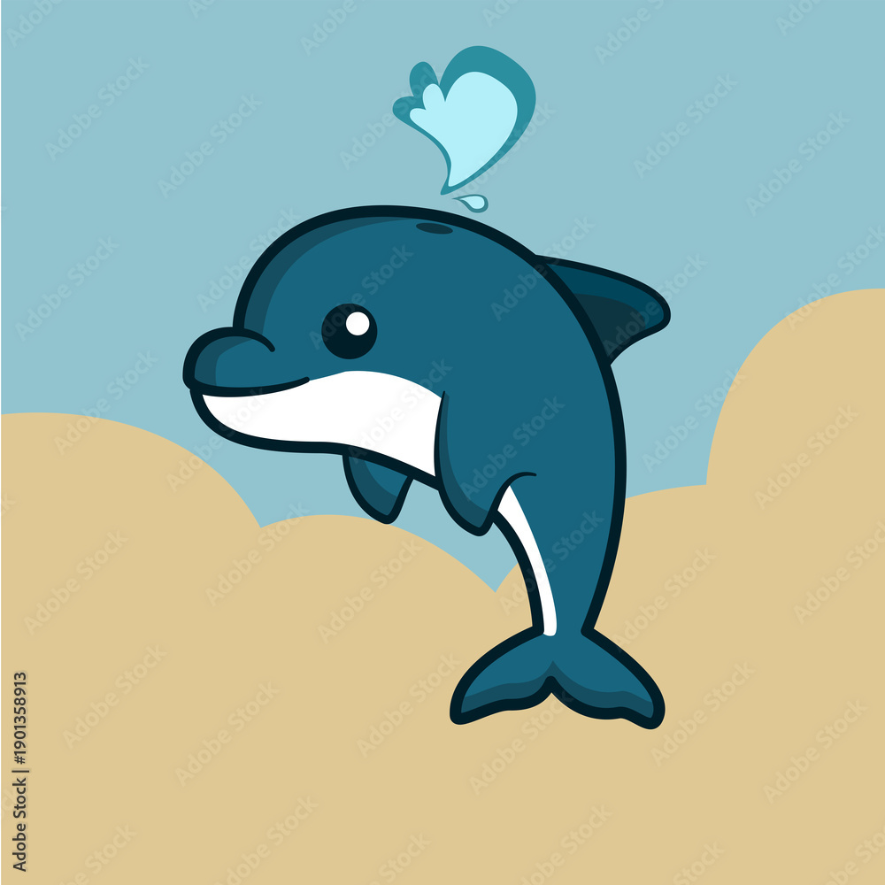 Naklejka premium dolphin