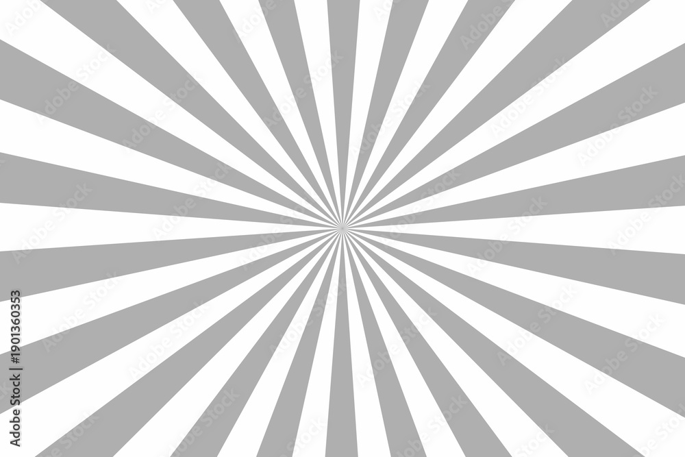 Obraz premium Ray sun light. Sunburst background. Radial circle line. Pattern starburst. Comic beam lines. Sun effect rays. Abstract firework. Concentration stripe. Cartoons lightning style. Vector illustration