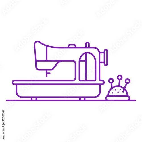 Sewing machine and pins stroke