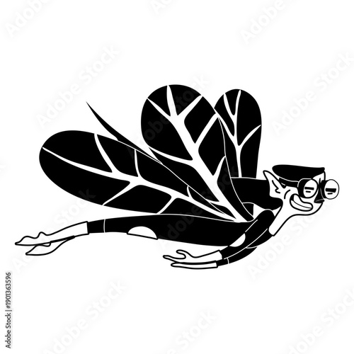 Fairy flying fast cute