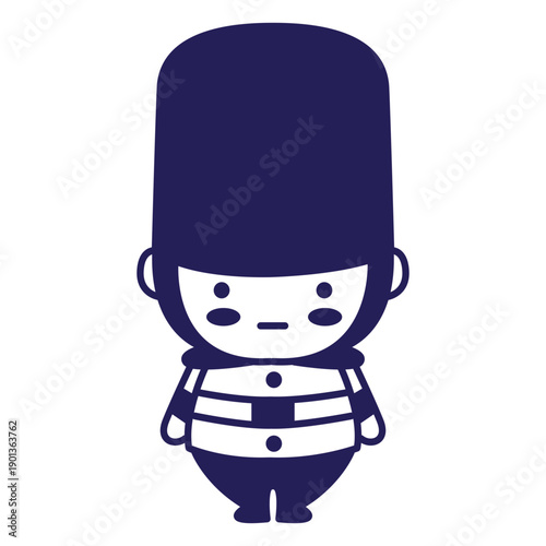 Canvas Print Queen guard cute stroke