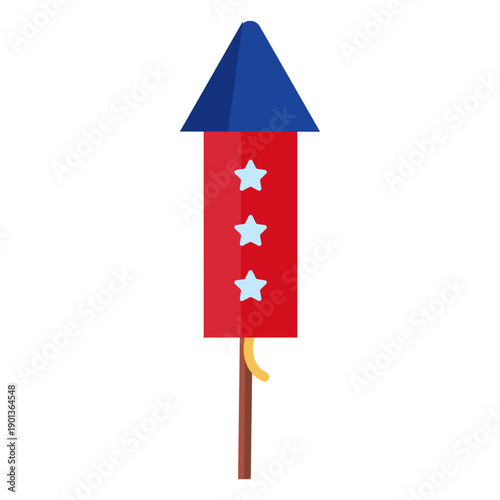 3 stars firework rocket element