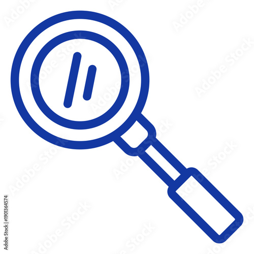 Magnifying glass stroke