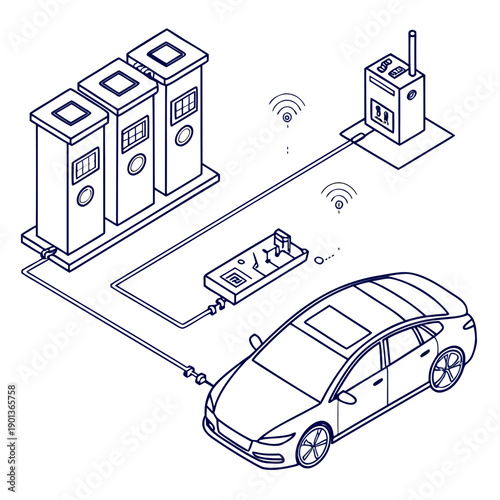 Electric vehicle smart power shutdown architecture, safety system design blueprint.