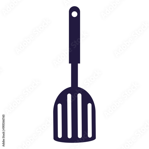 Kitchen utensils spatula with cuts