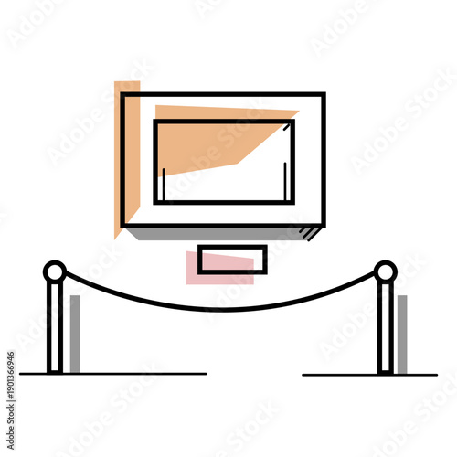 Artist exhibit picture stroke