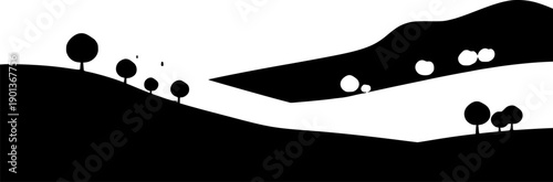 vector illustration of a silhouette of a woman