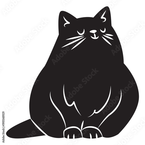 Simple cat silhouette