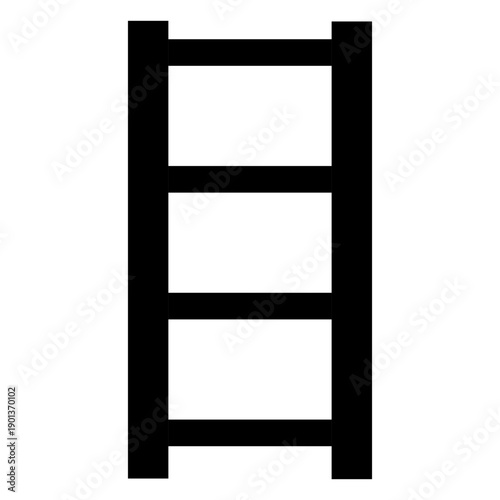 Ladder icon silhouette