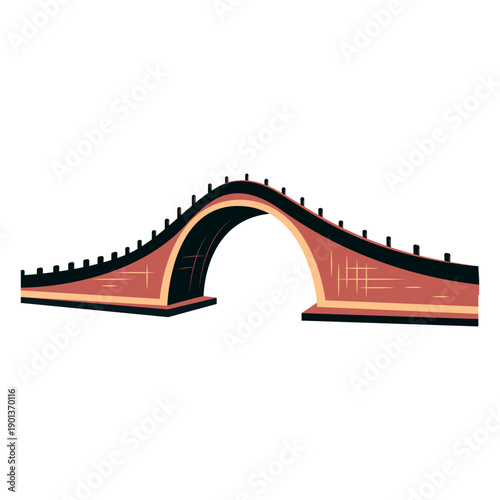 Chinese bridge vector